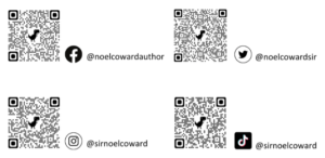 @noelcowardauthor on Facebook @sirnoelcoward on Instagram and TikTok @noelcowardsir on X